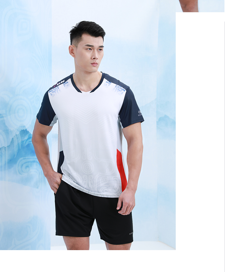 大关鼎盛中国国潮元素羽毛球服运动T恤团购定做厂家883163/883164(图10)