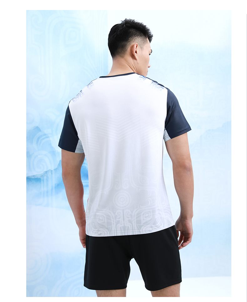 大关鼎盛中国国潮元素羽毛球服运动T恤团购定做厂家883163/883164(图20)